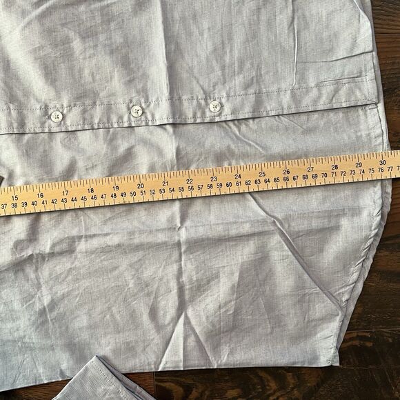 MICHAEL BRANDON BUTTON DOWN SHIRT MEN LARGE BLUE LONG SLEEVE COLLARED SOFT TOUCH - Picture 8 of 10